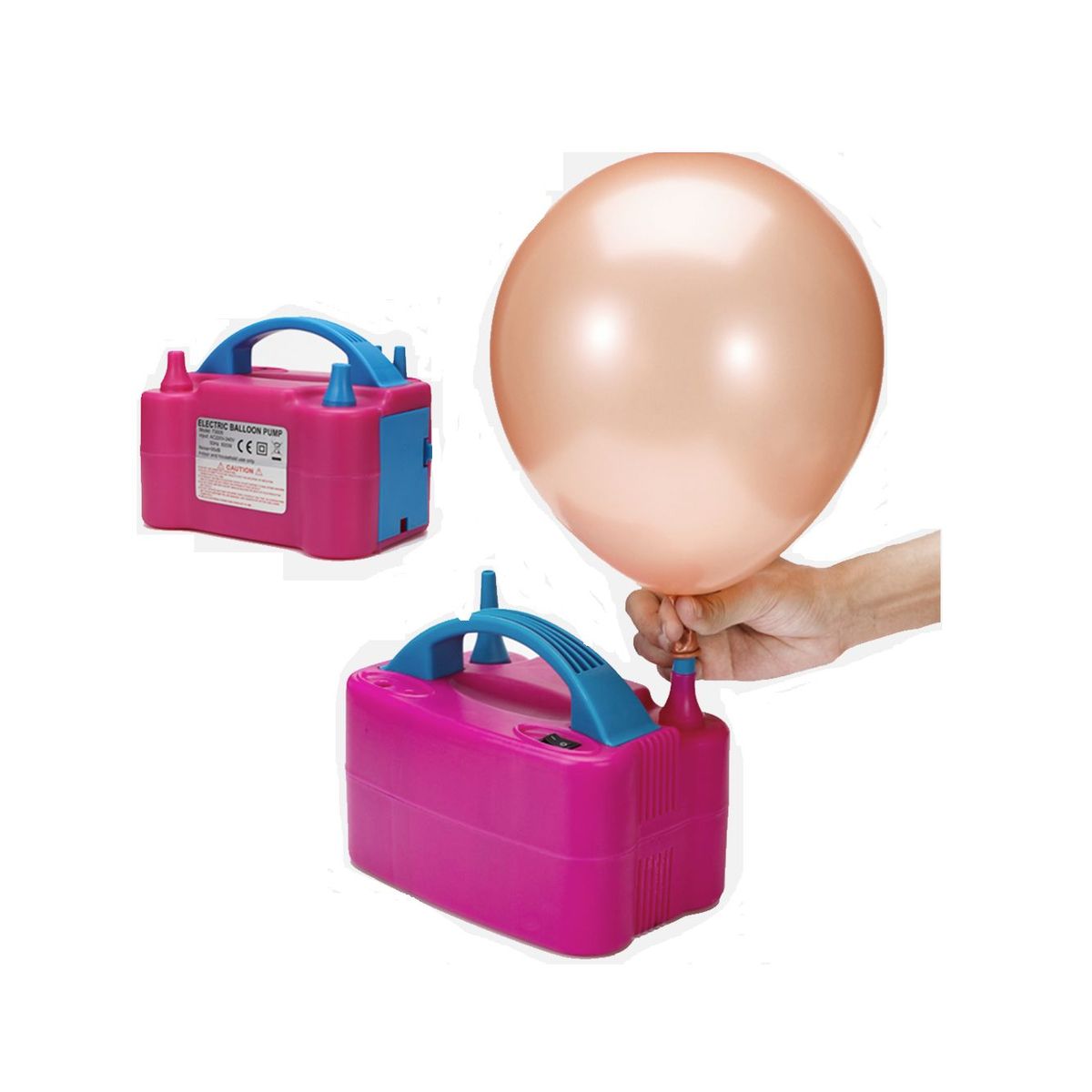 GENERICO - inflador eléctrico de globos de 600wpara globos