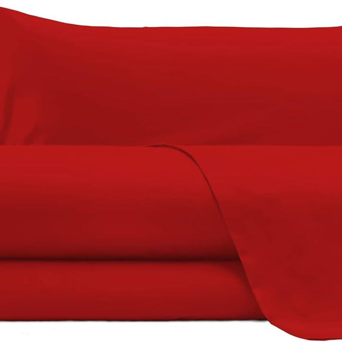 GENERICO - Sabanas De Algodón Bramante King Rojo