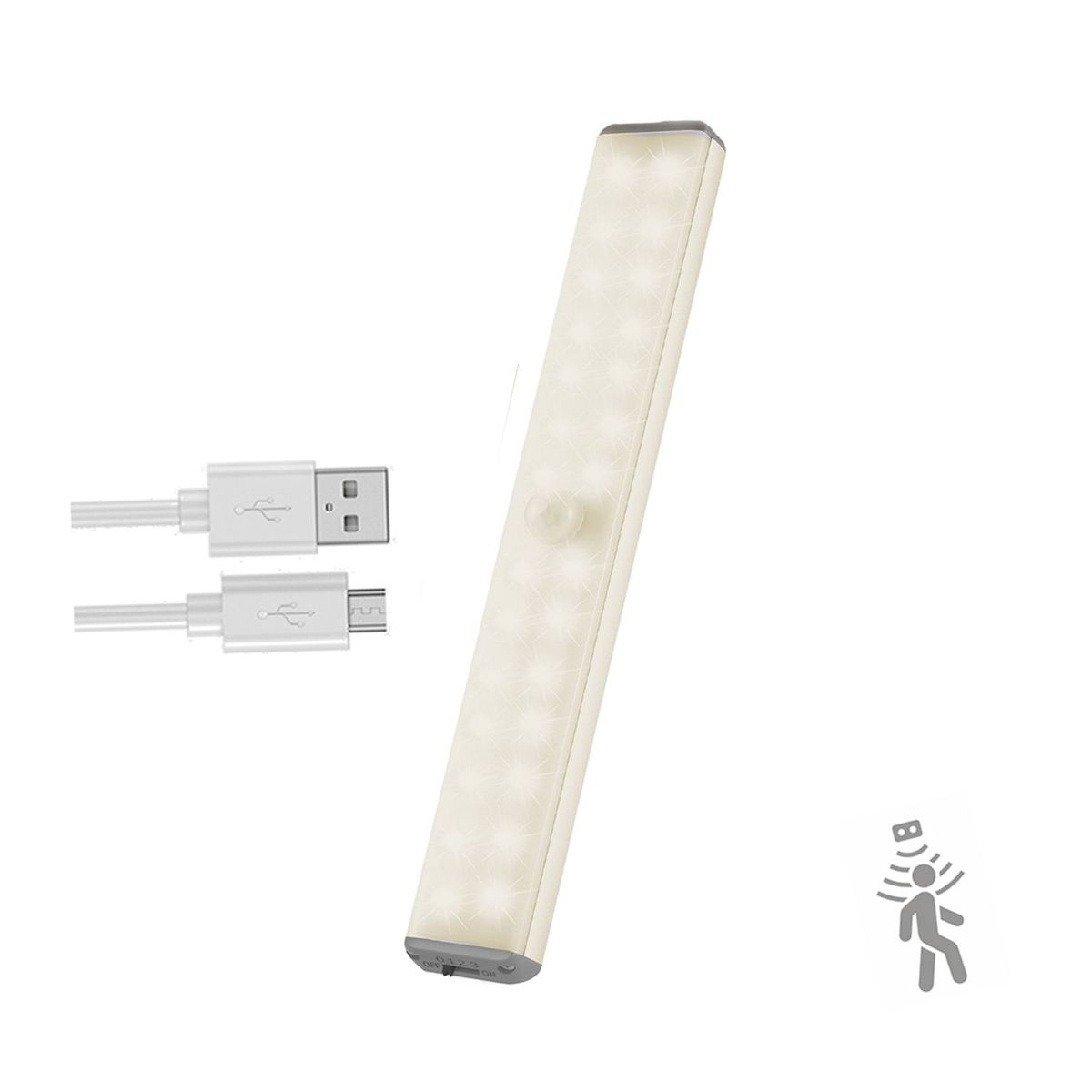 S&T - Luz Led S&T Recargable S-Movimiento Portable Iman Warm White SG28