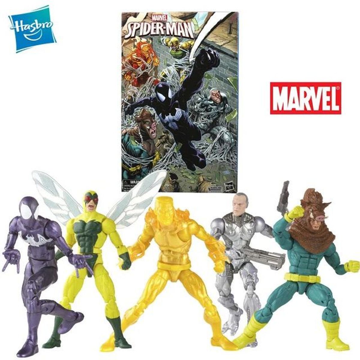 MARVEL - Figuras Marvel Legends Spider-Man Pack 5 Amazon Exclusive