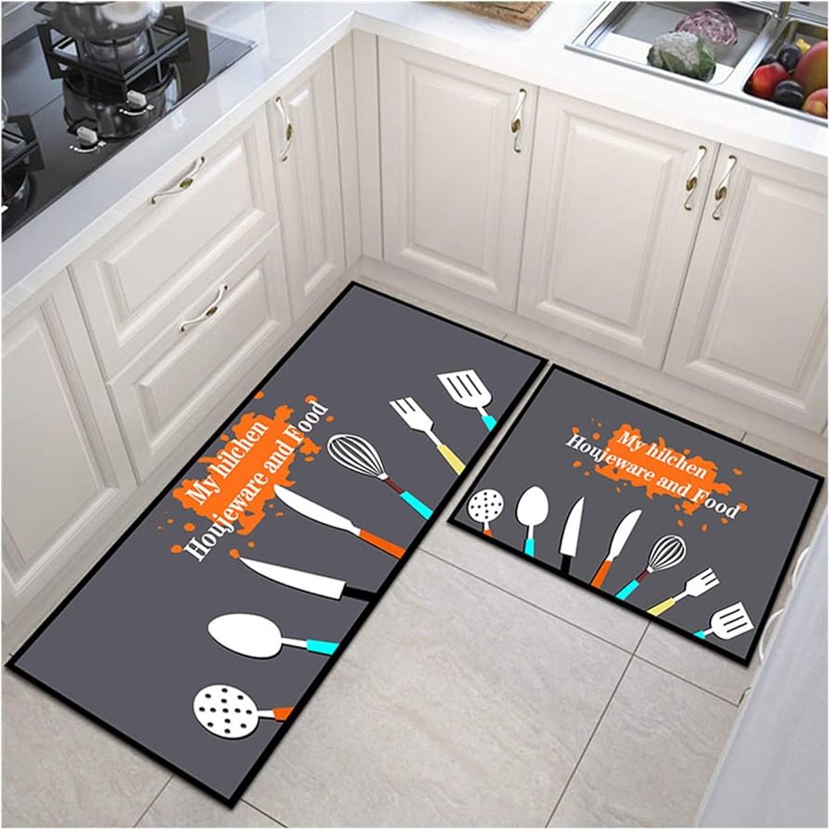 GENERICO - Pack x 2 Alfombra decorativa tapete antideslizante