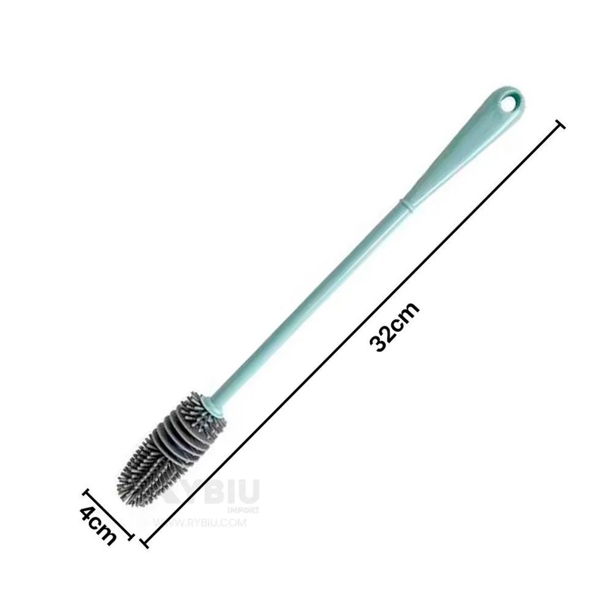 GENERICO - Cepillo de Silicona Limpieza para Botella Multifuncional Celeste