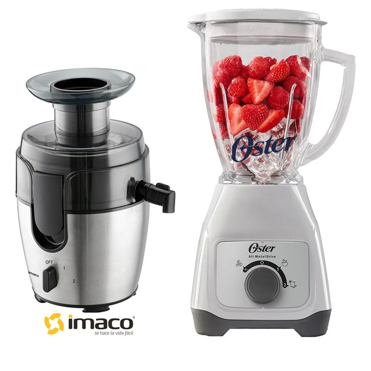 OSTER - Licuadora Oster BLSTKAGWRD + Extractor de Jugo Imaco JE600