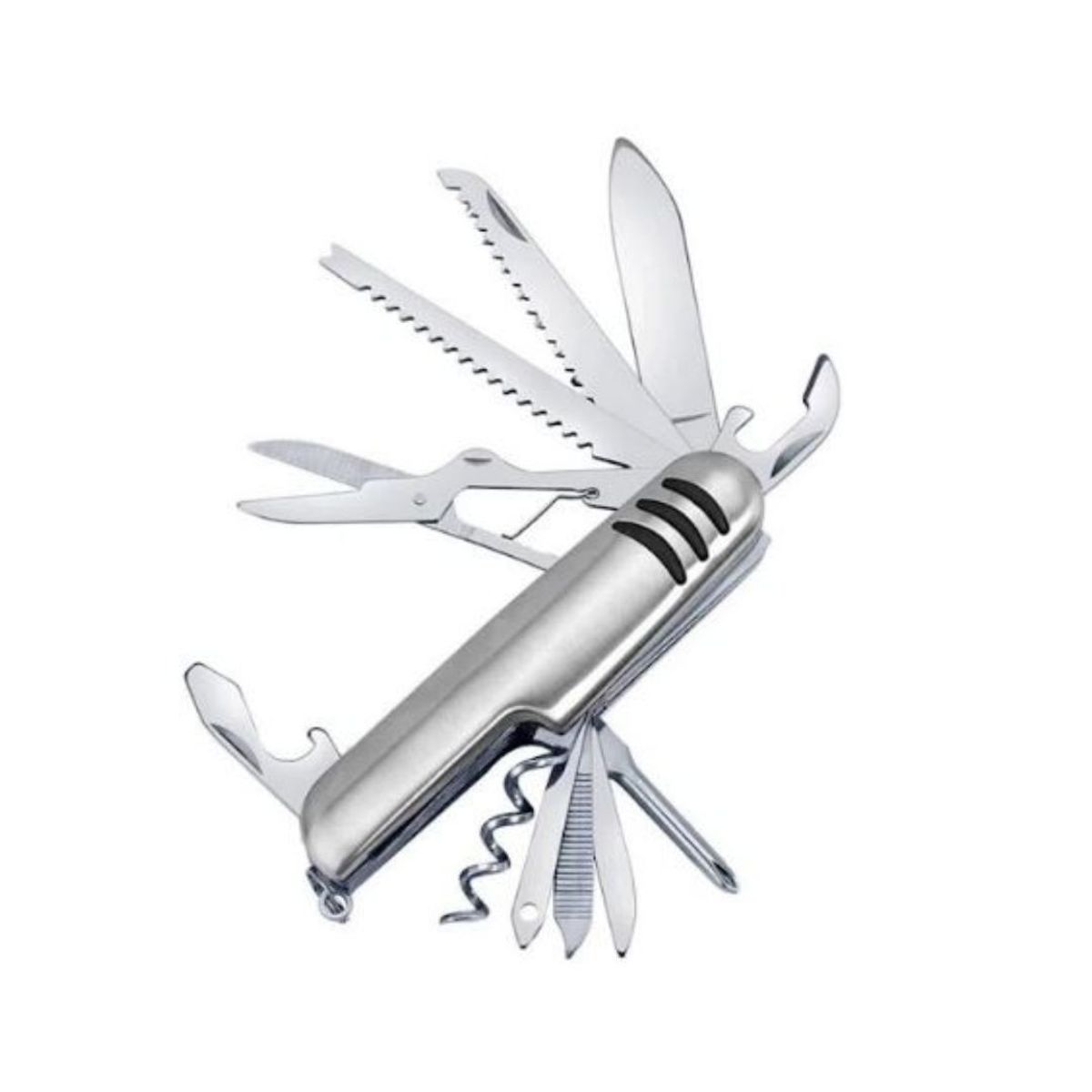 GENERICO - Herramienta de bolsillo multifunción de acero inoxidable