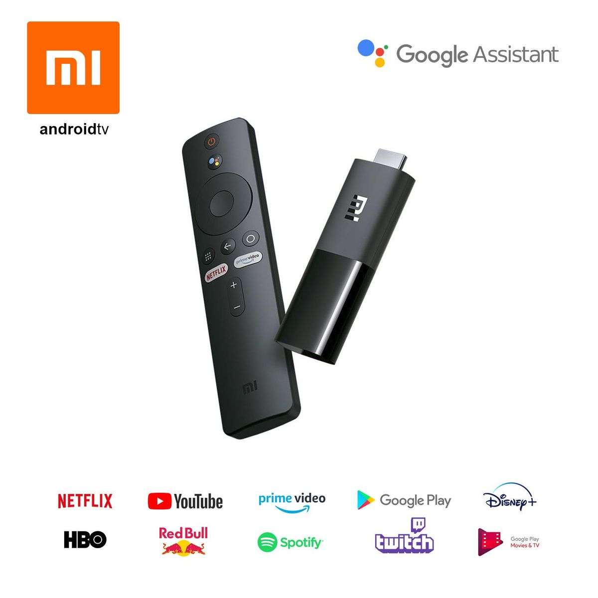 XIAOMI - Mi TvStick Xiaomi FHD MDZ-34AA Asist Google YouTube Netflix HBO Disney