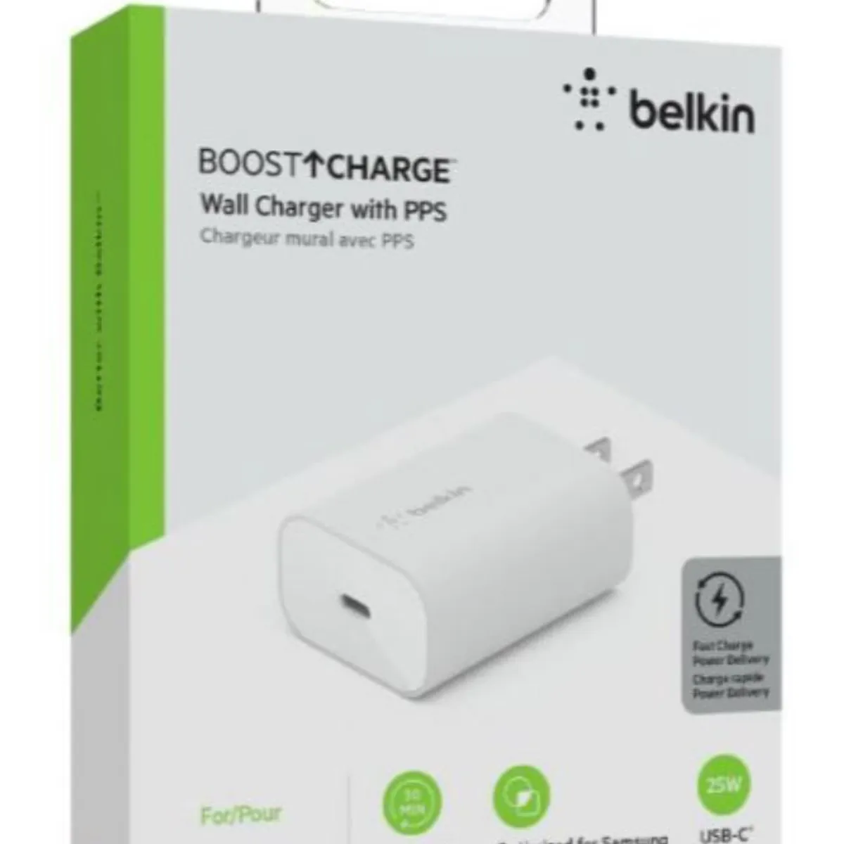 BELKIN - BELKIN Boost Charger USB–C  Wall Charger 20W AC. Blanco