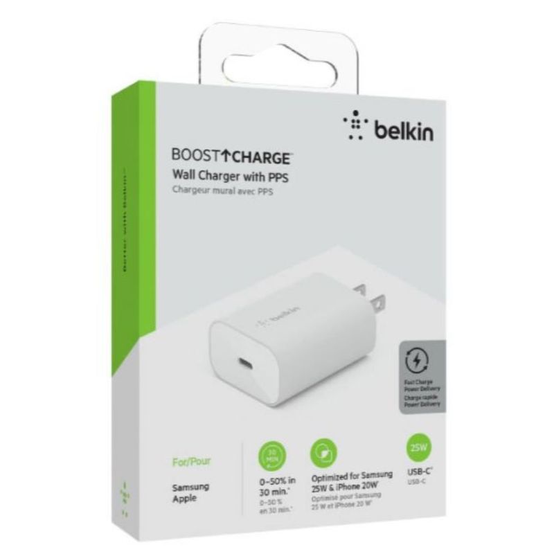 BELKIN - BELKIN Boost Charger USB–C  Wall Charger 20W AC. Blanco