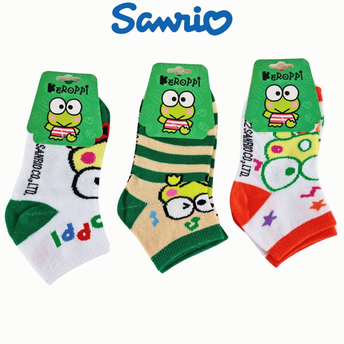 SANRIO - Pack 3 Medias Sanrio Talla 24 a 28 - KEROPPI