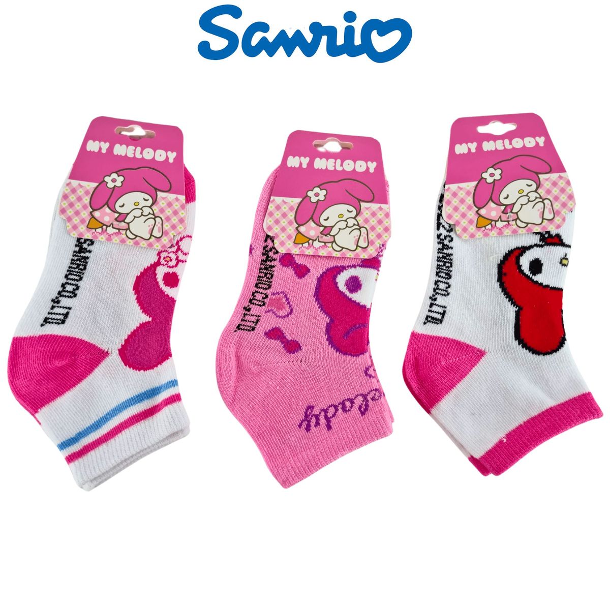 SANRIO - Pack 3 Medias Sanrio Talla 24 a 28 - MY MELODY