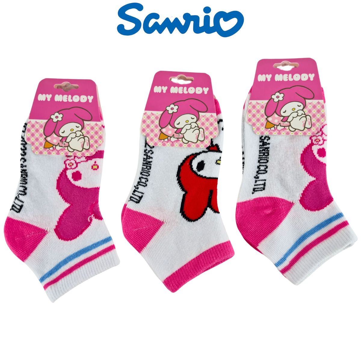 SANRIO - Pack 3 Medias Sanrio Talla 24 a 28 - MY MELODY