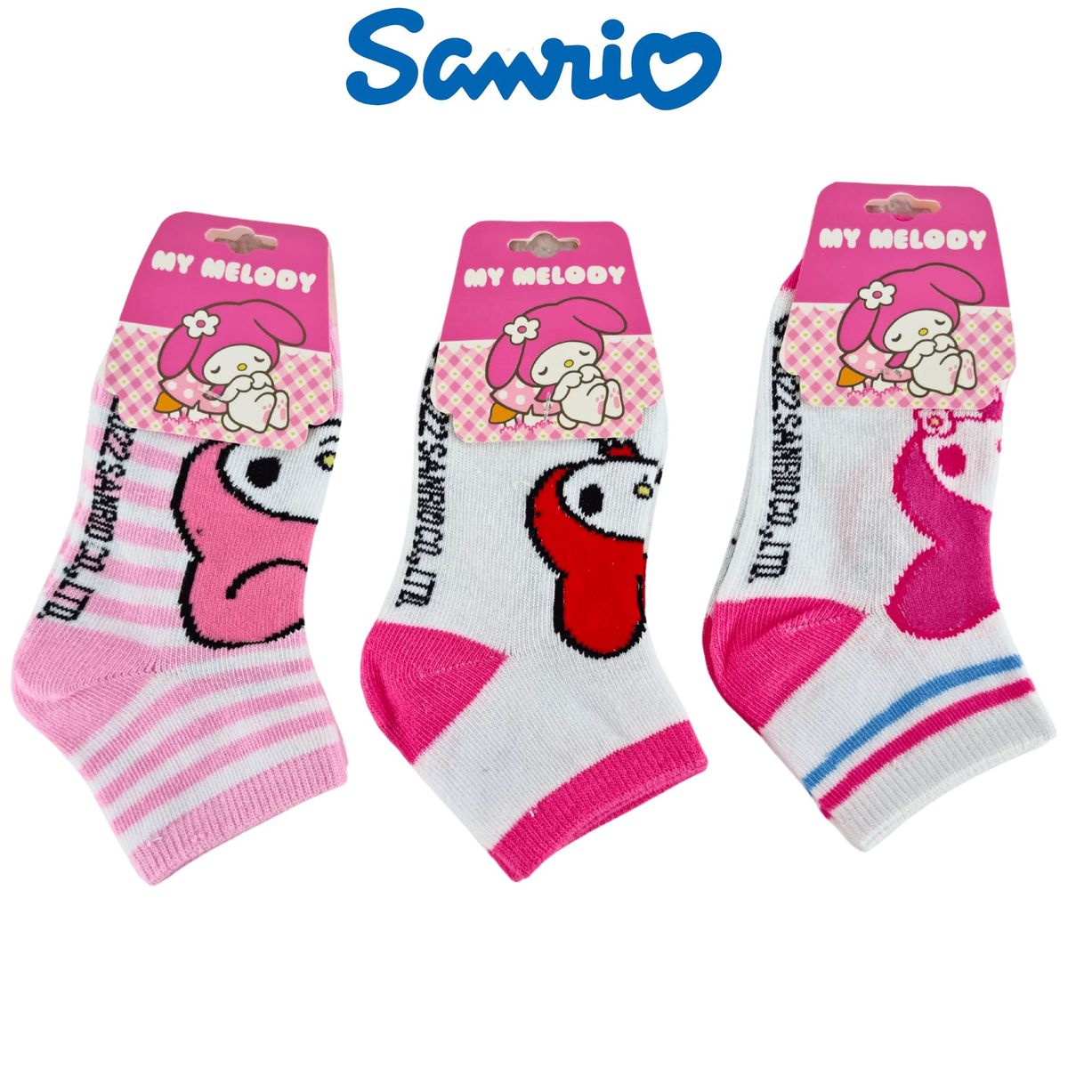 SANRIO - Pack 3 Medias Sanrio Talla 24 a 28 - MY MELODY
