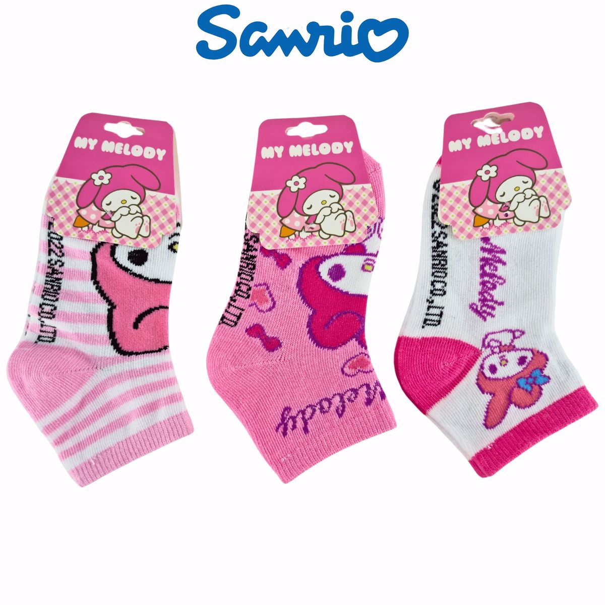 SANRIO - Pack 3 Medias Sanrio Talla 24 a 28 - MY MELODY