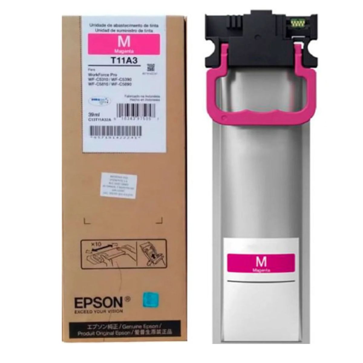 EPSON - Bolsa de Tinta Epson T11A320-AL MAGENTA PARA WF C5810 WF-C5890