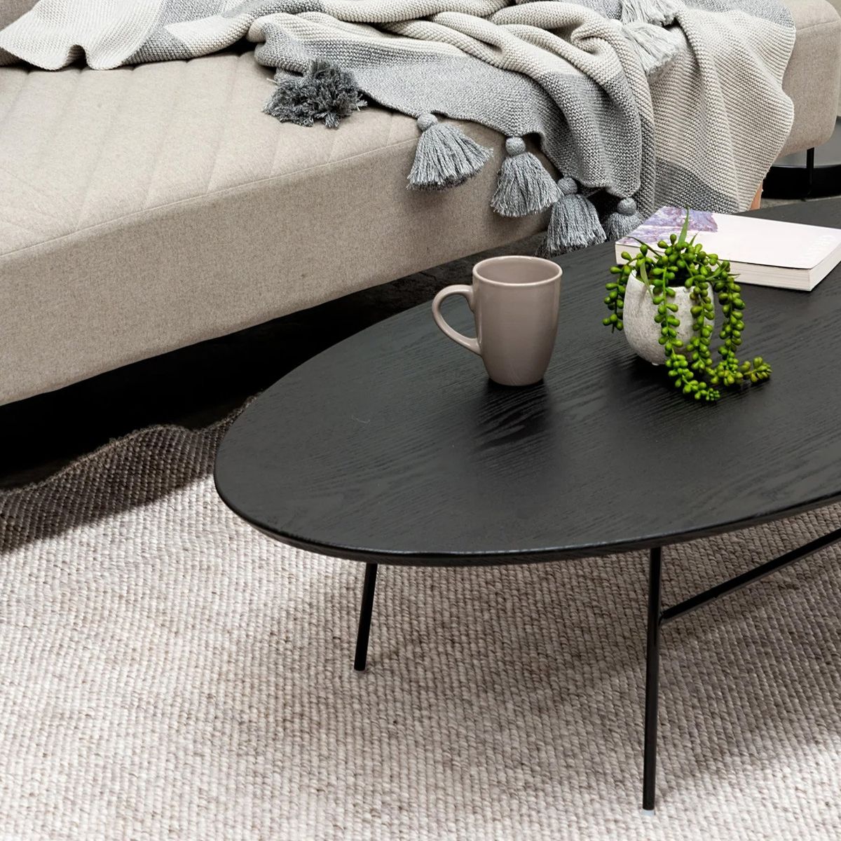 VENTITAS HOME - Mesa de Centro Moe Ventitas Home Roble Negro