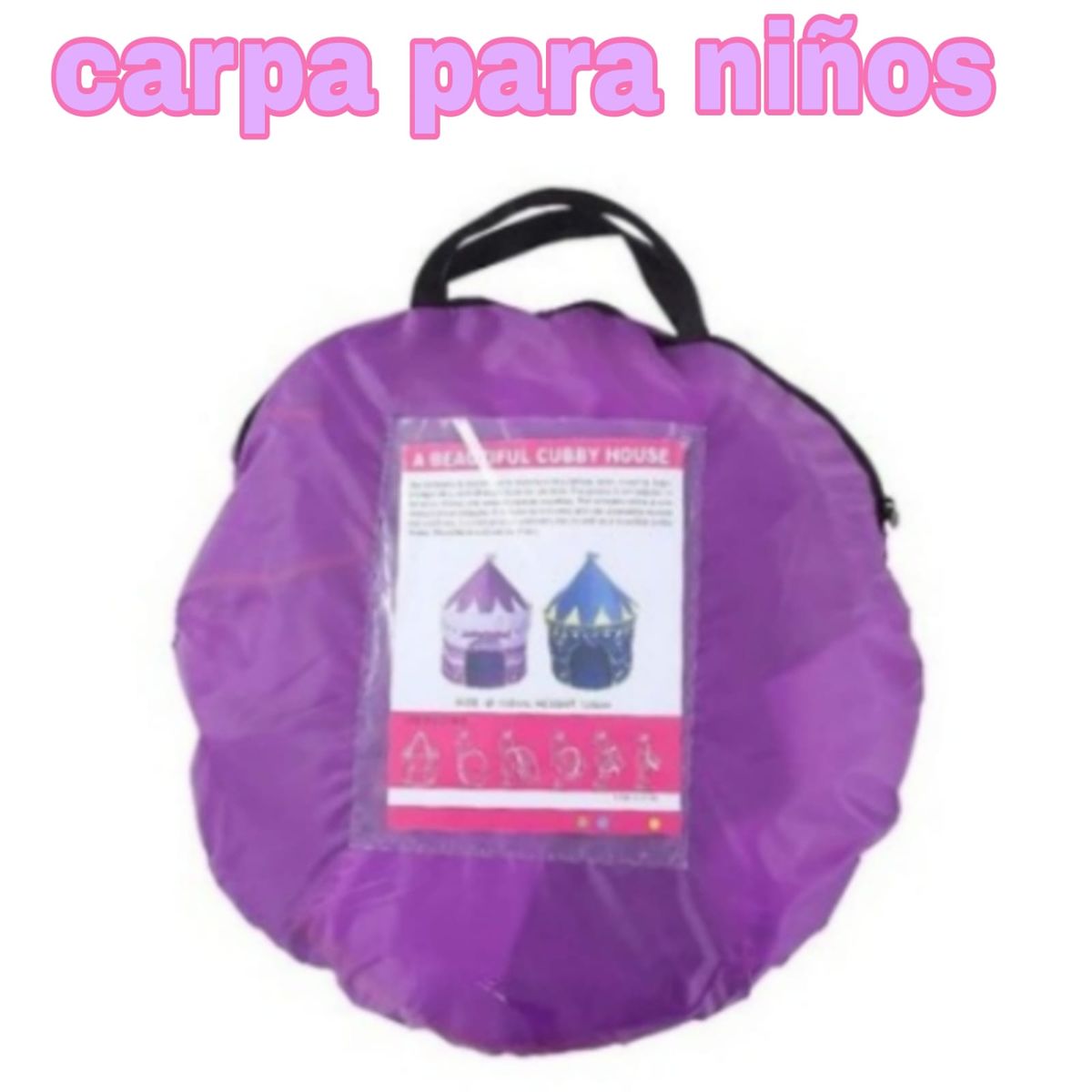 GENERICO - Carpa Castillo Armable Rosado para la Princesa