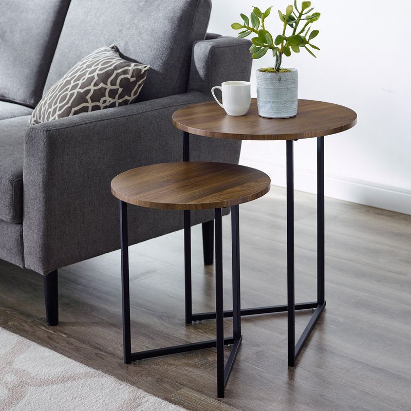 VENTITAS HOME - Mesa Auxiliar Lateral Industrial Lucere Ventitas Perú
