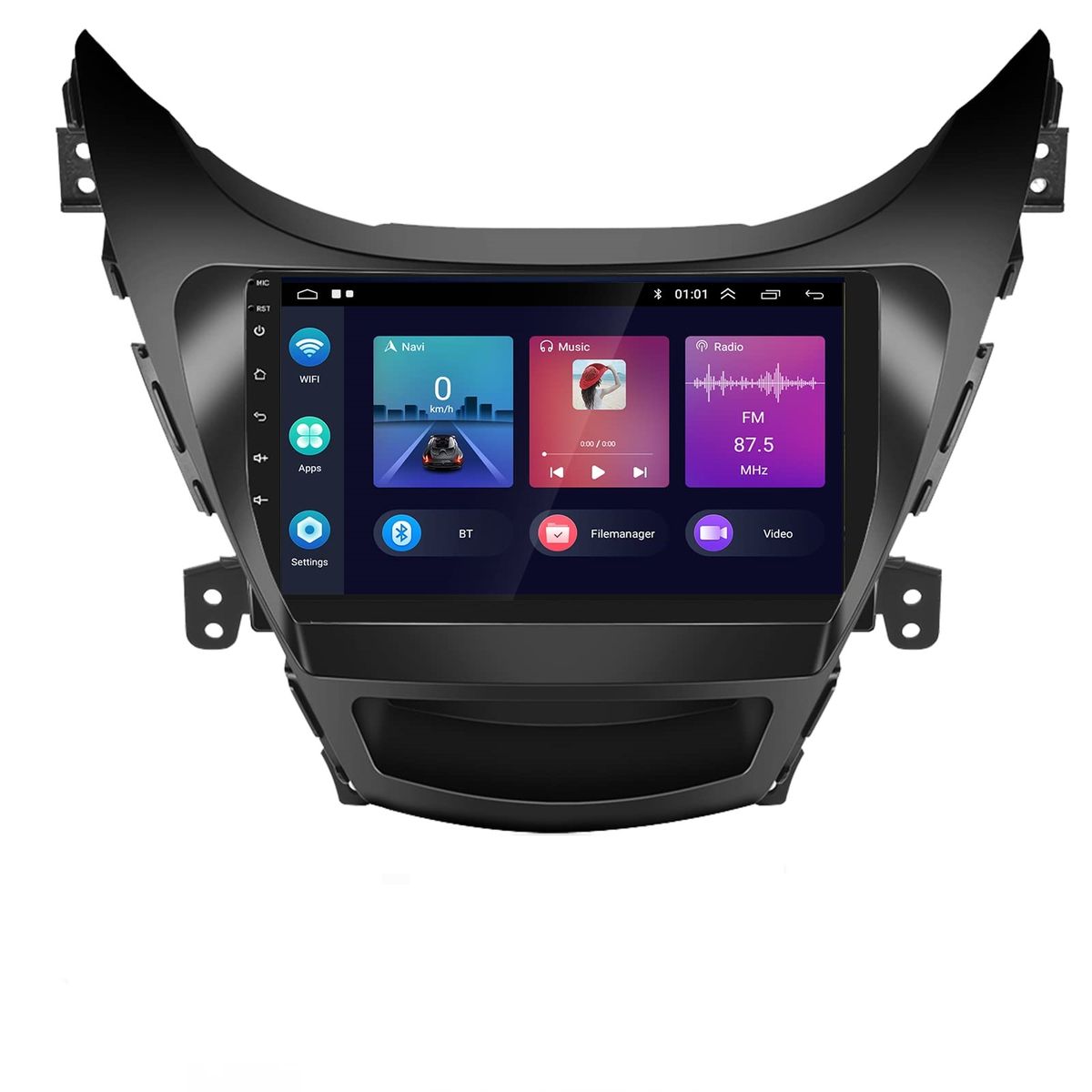 GENERICO - Autoradio Hyundai Elantra 2014 – 2015 +Cámara Full HD