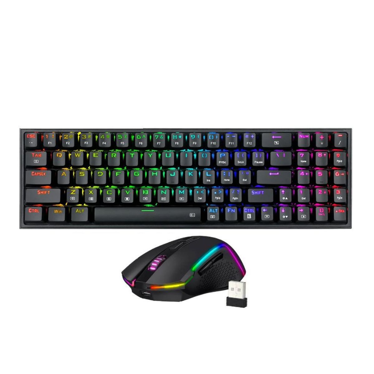 REDRAGON - Redragon - Kit Pollut + Trident S136 RGB Wireless Teclado + Mouse