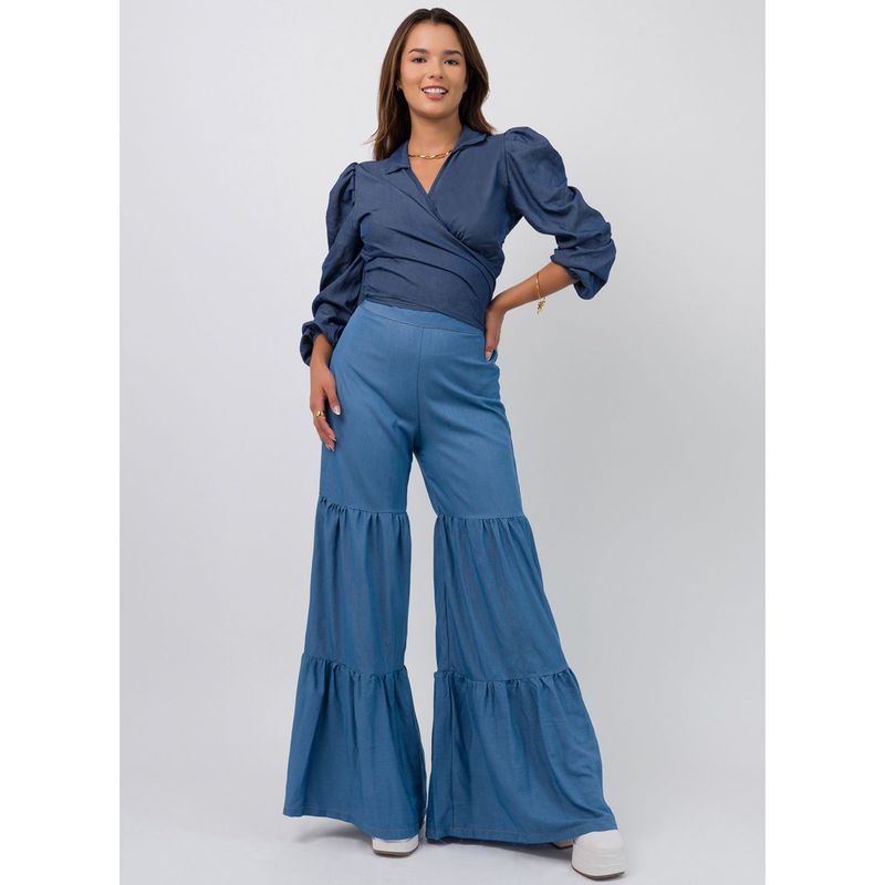 DOLCATTA - Pantalón Ashley - Blue Denim - Dolcatta
