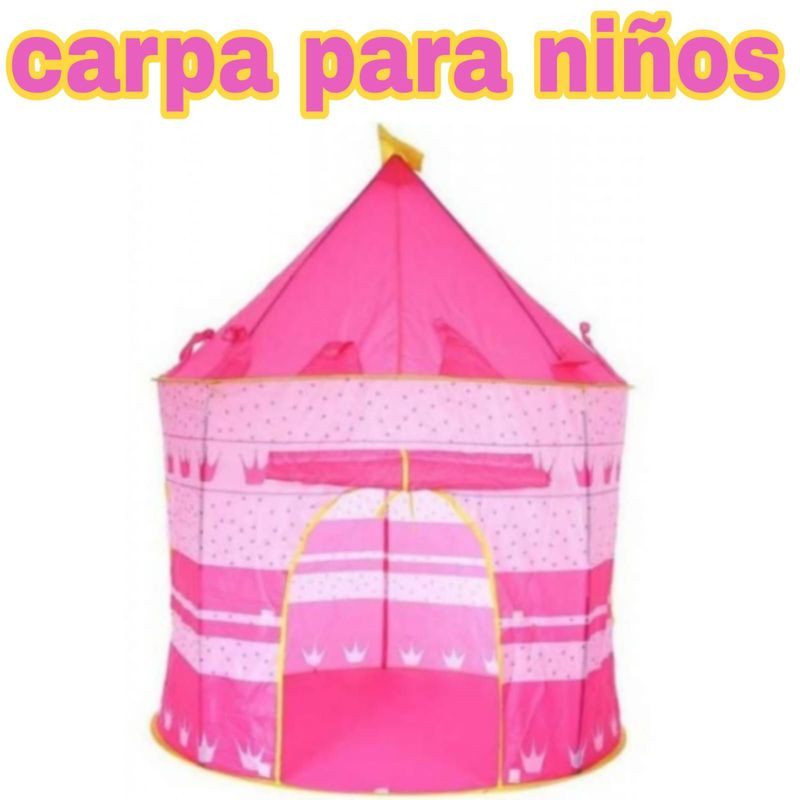GENERICO - Carpa Castillo Armable Rosado para la Princesa