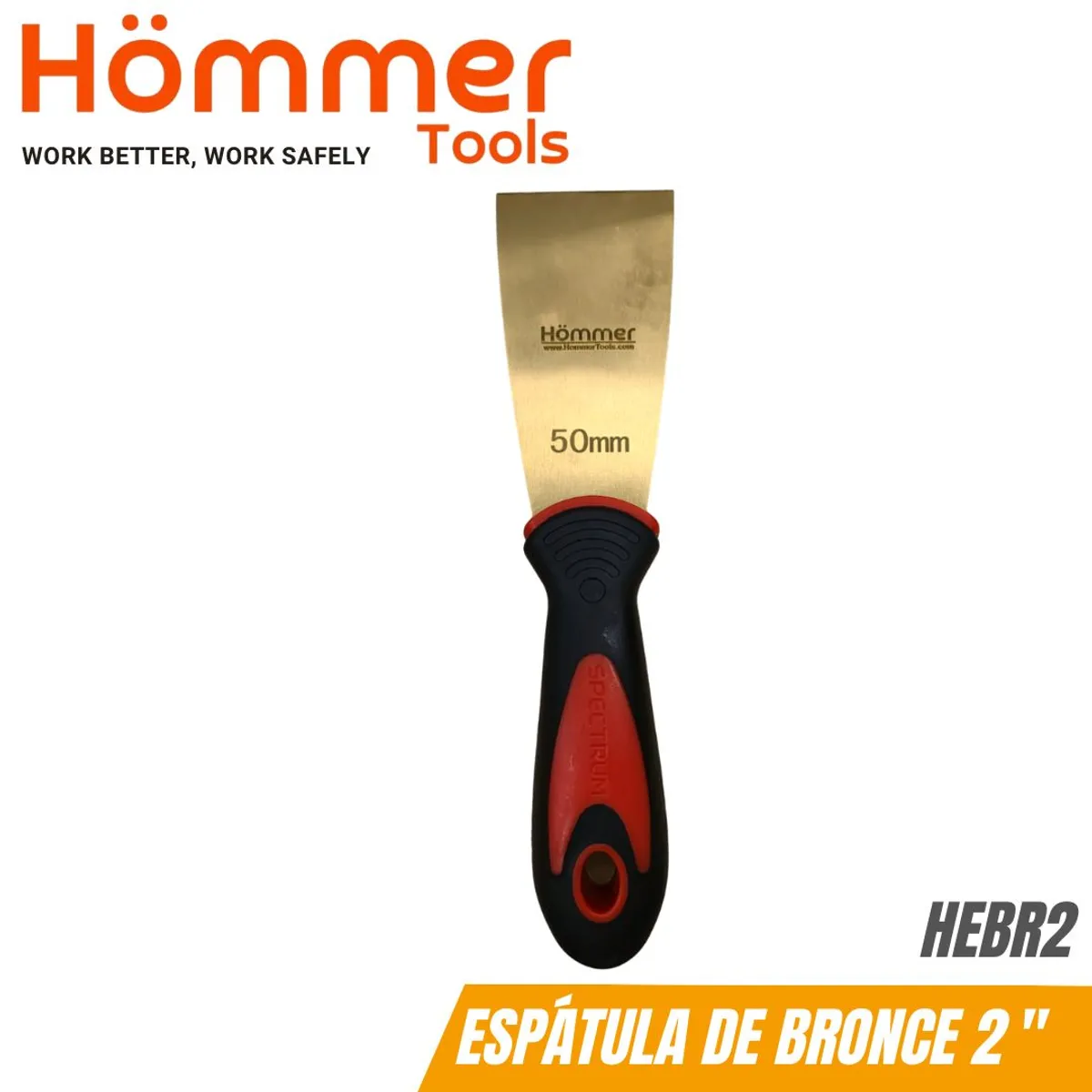 HOMMER - Espátula de 2 Mango de Fibra de Vidrio