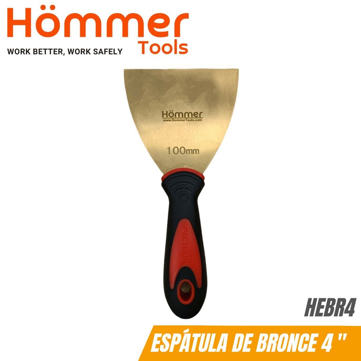 HOMMER - Espátula de 4 Mango de Fibra de Vidrio