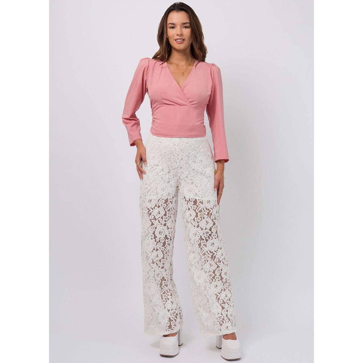 DOLCATTA - Blusa Camille - Rose Color - Dolcatta