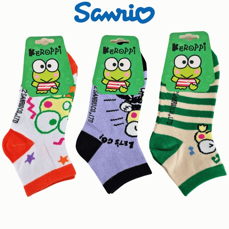 SANRIO - Pack 3 Medias Sanrio Talla 32 a 36 - KEROPPI