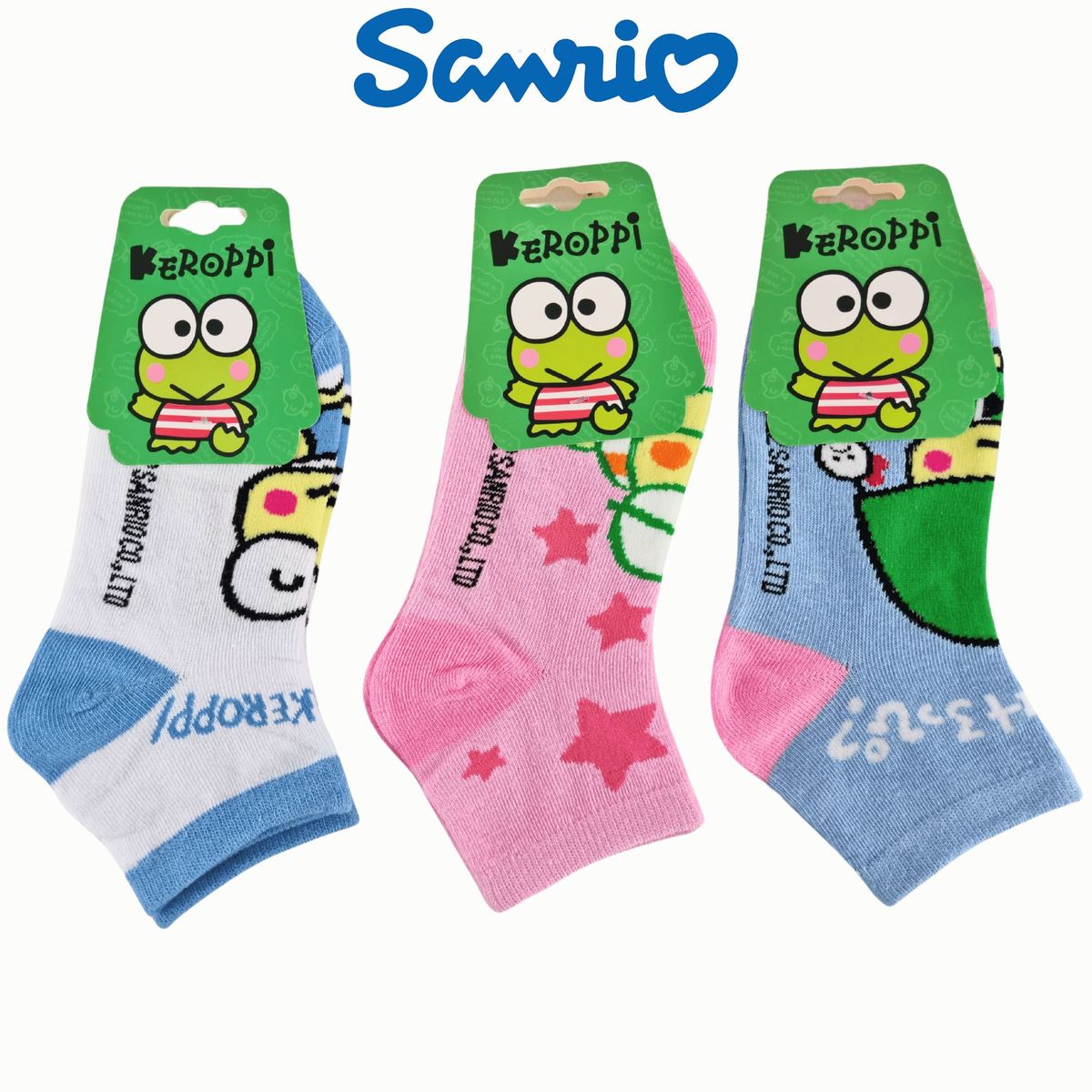 SANRIO - Pack 3 Medias Sanrio Talla 32 a 36 - KEROPPI