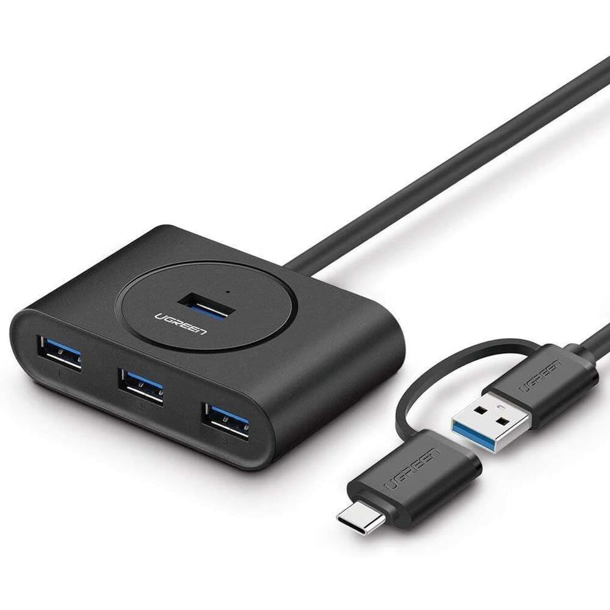 UGREEN - Hub USB-C UGREEN 40850 con 4 Puertos USB 3.0 y Cable de 1 Metro