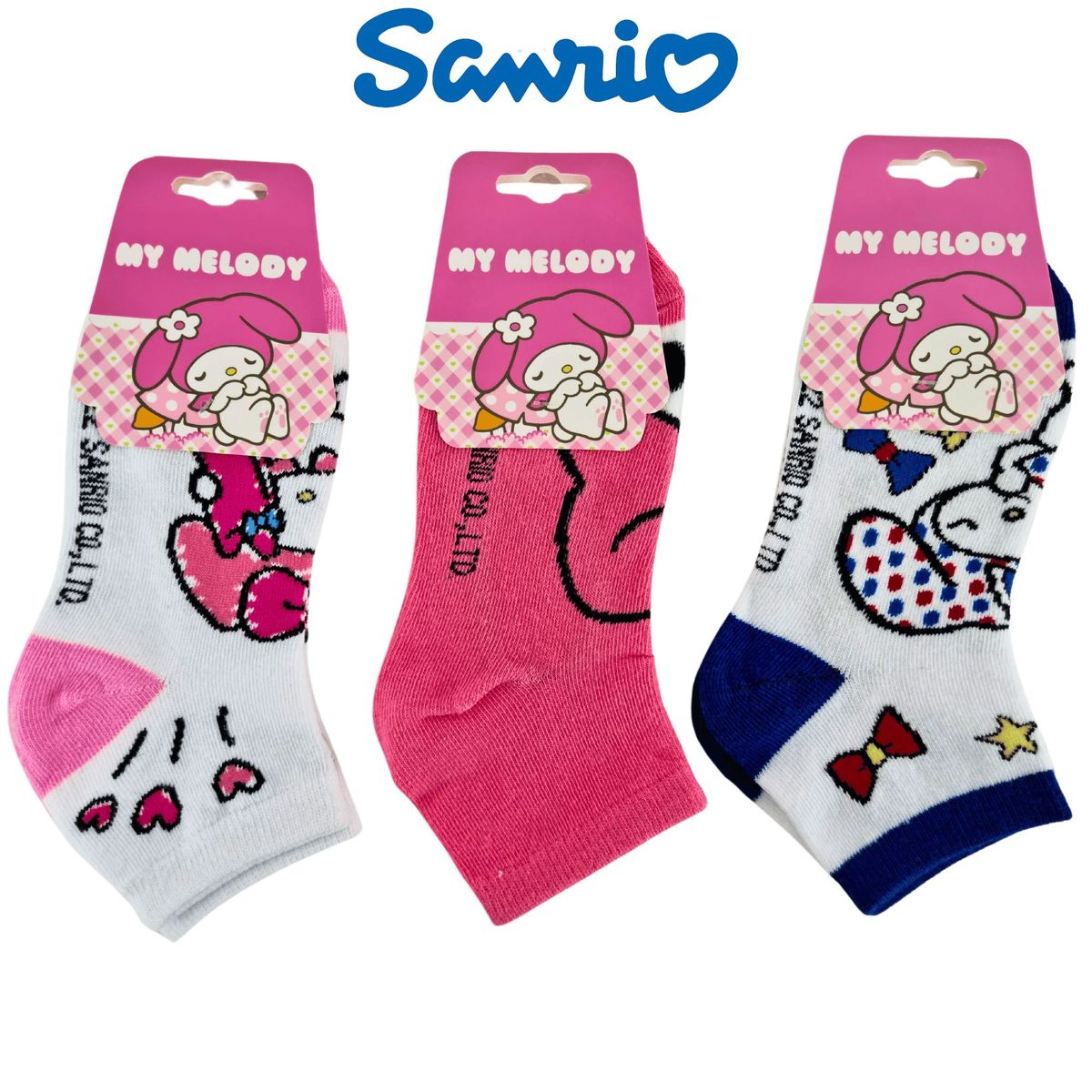 SANRIO - Pack 3 Medias Sanrio Talla 32 a 36 - MY MELODY