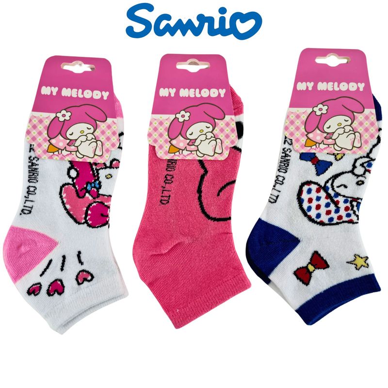 SANRIO - Pack 3 Medias Sanrio Talla 32 a 36 - MY MELODY