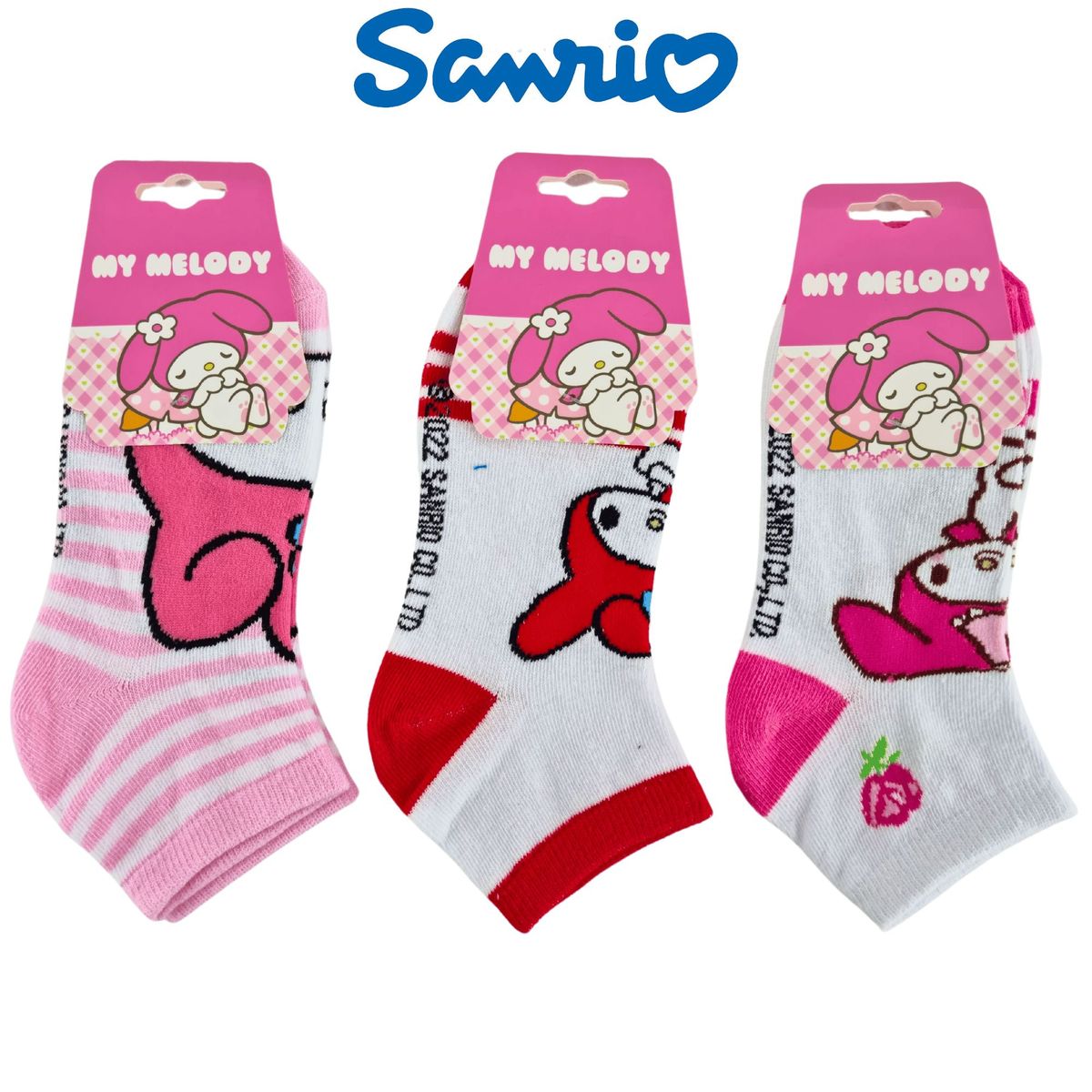 SANRIO - Pack 3 Medias Sanrio Talla 32 a 36 - MY MELODY