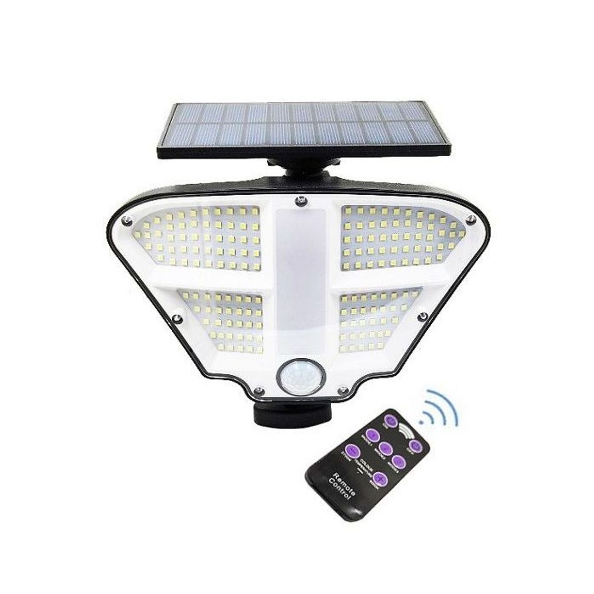 OEM - Lampara Luz Solar 160 Led - Autoencedido Con Sensor De Movimiento