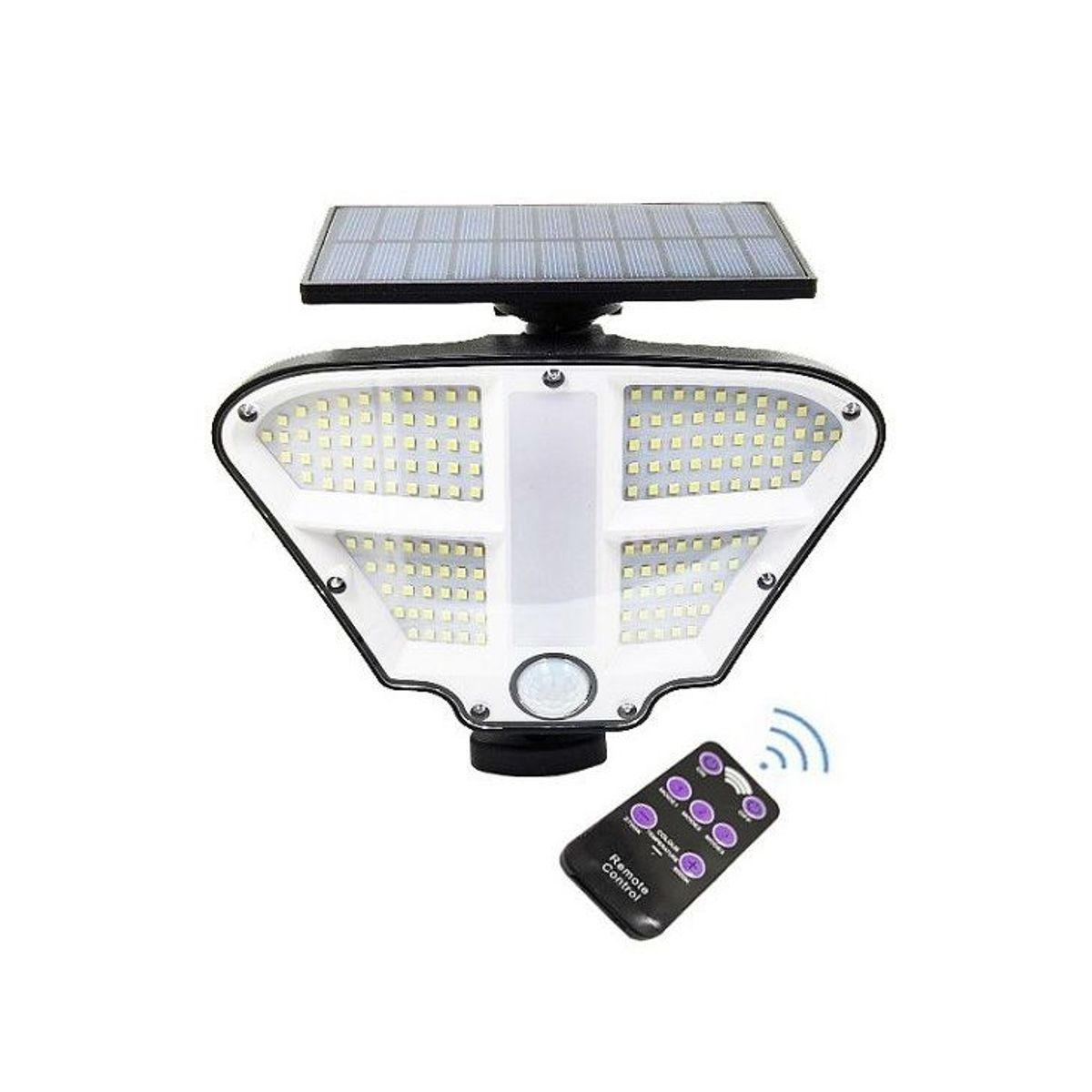 OEM - Lampara Luz Solar 160 Led - Autoencedido Con Sensor De Movimiento