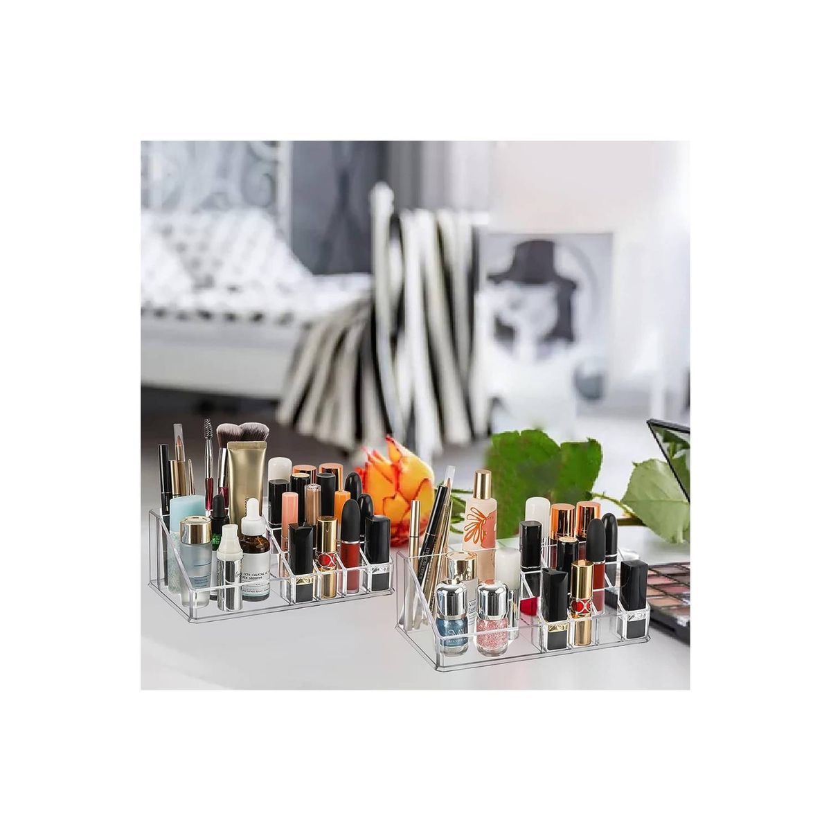 GENERICO - Organizador de Maquilaje Cosméticos Labiales de Acrílico