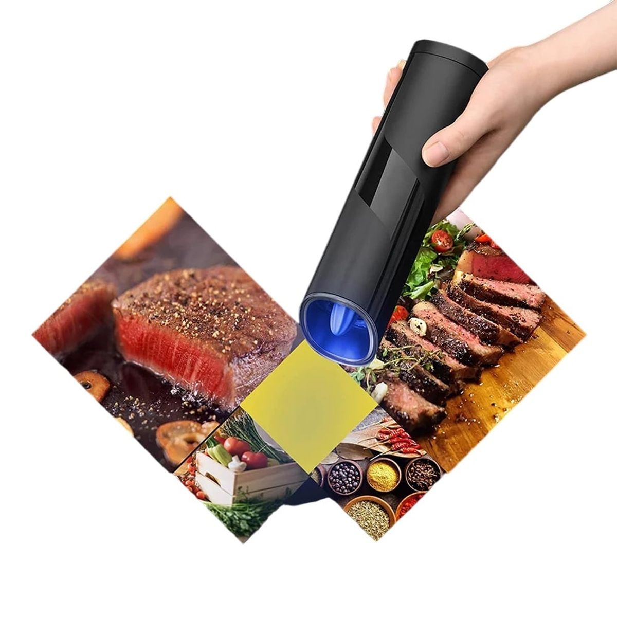 GENERICO - MOLINILLO AUTOMÁTICO DE SAL Y PIMIENTA POR GRAVEDAD CON LUZ LED