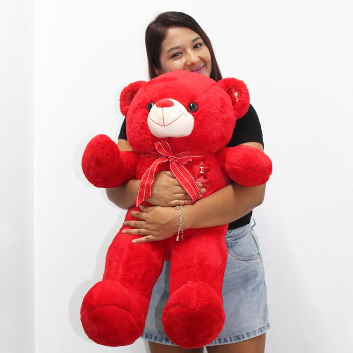 GENERICO - Peluche Oso Red Love - 75cm