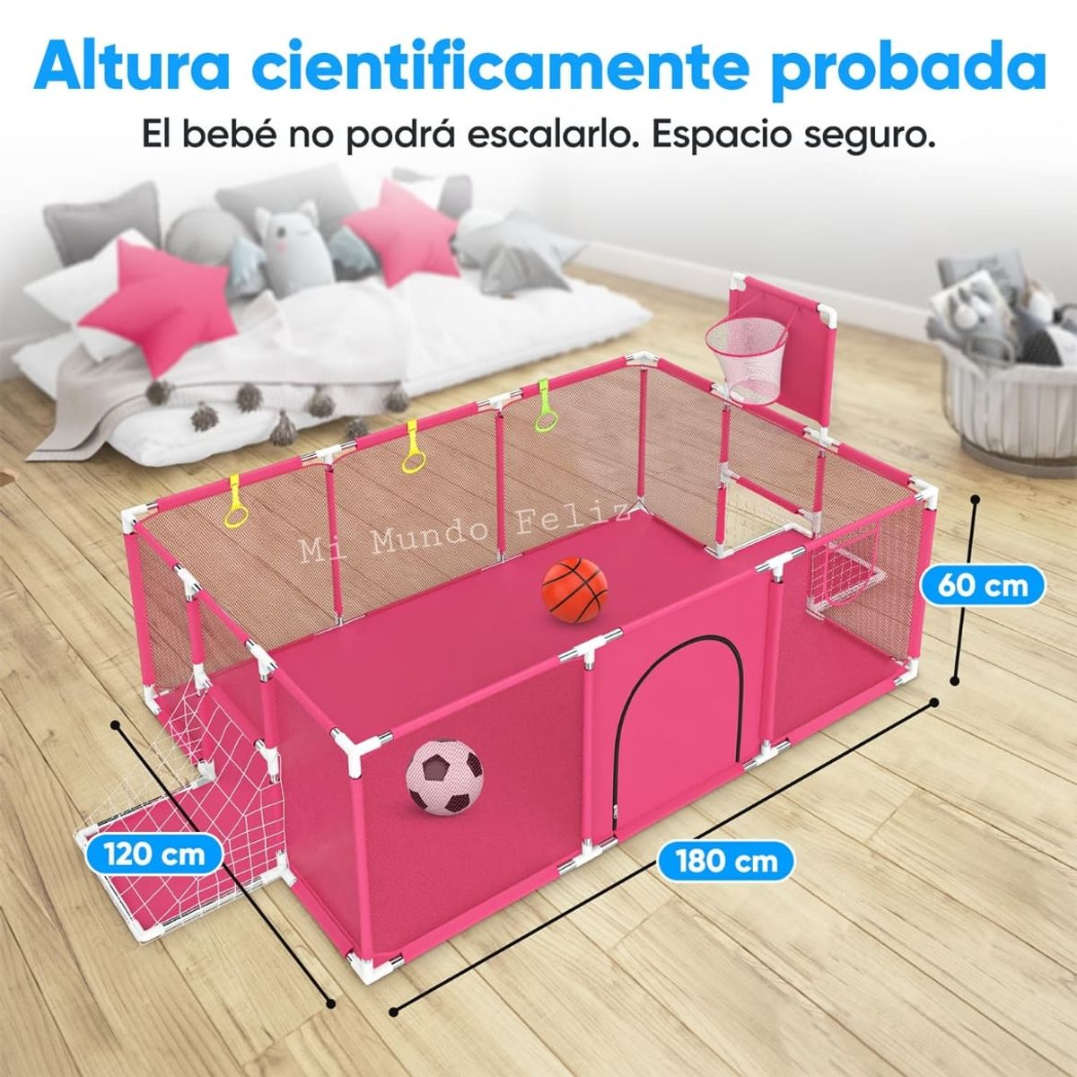 BABY - Corral para Bebe Niños Didactico 2025  Portatil Pinkys