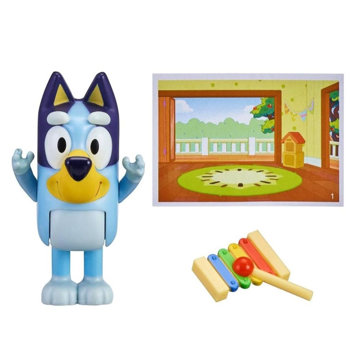 BLUEY - Figura Bluey y Xilofono