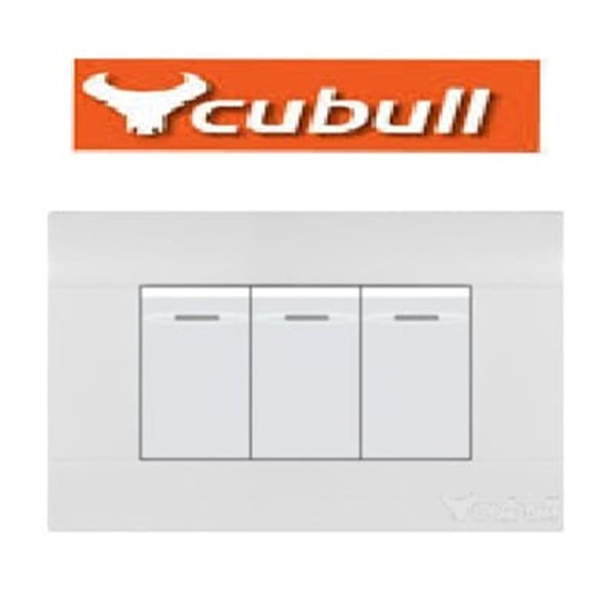 CUBULL - INTERRUPTOR TRIPLE COLOR BLANCO MARCA CUBULL MODELO A3-009