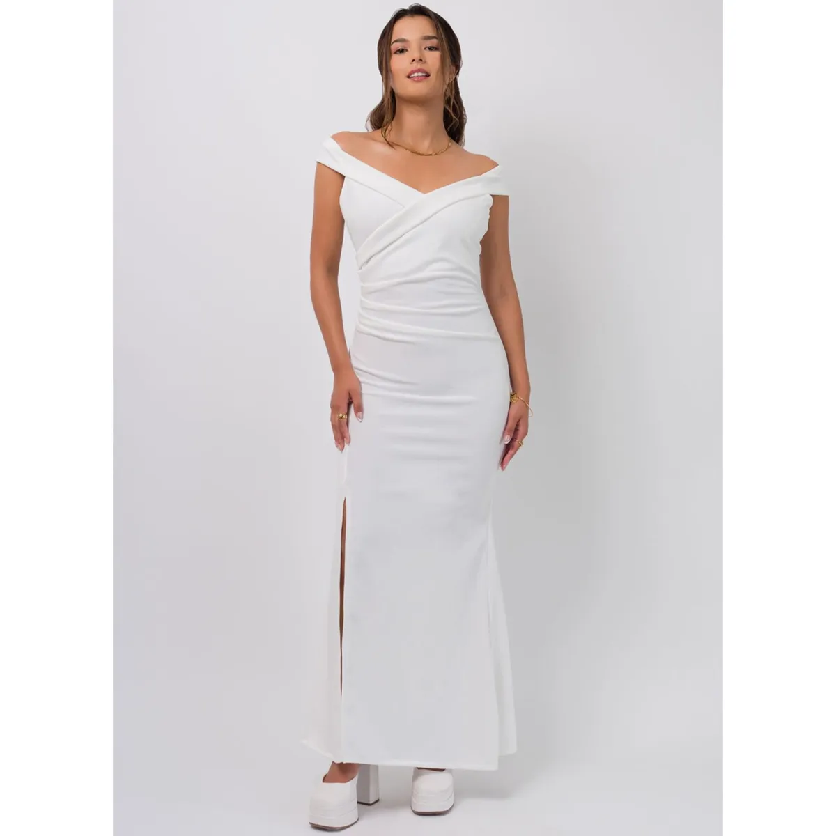 DOLCATTA - Vestido Vivianne - Ivory Color - Dolcatta