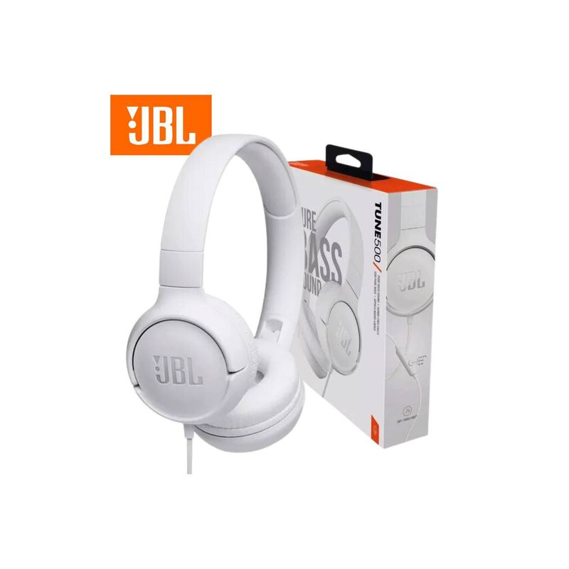 JBL - AUDIFONOS JBL TUNE 500 COLOR BLANCO