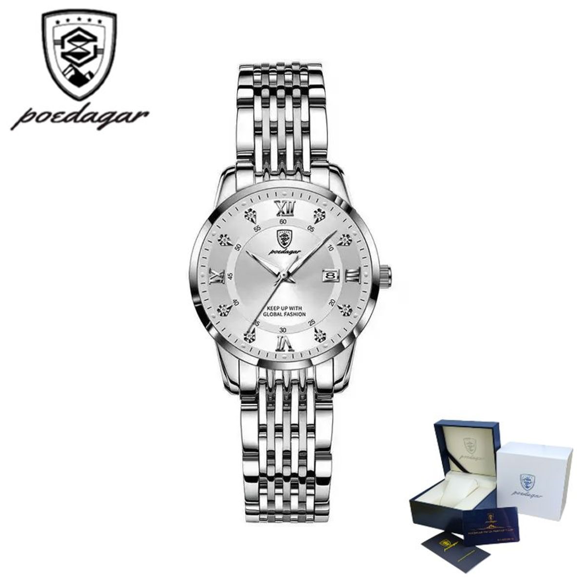 GENERICO - Reloj POEDAGAR para Mujer - Elegante - Acero_.