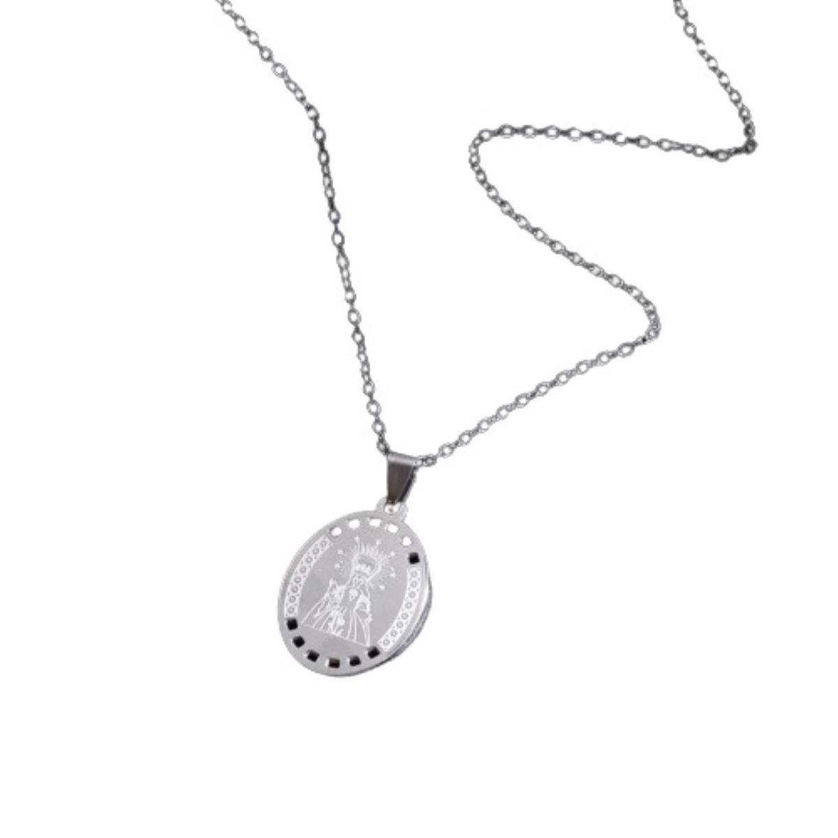 GENERICO - Collar con colgante de la Diosa Victoria de acero inoxidable