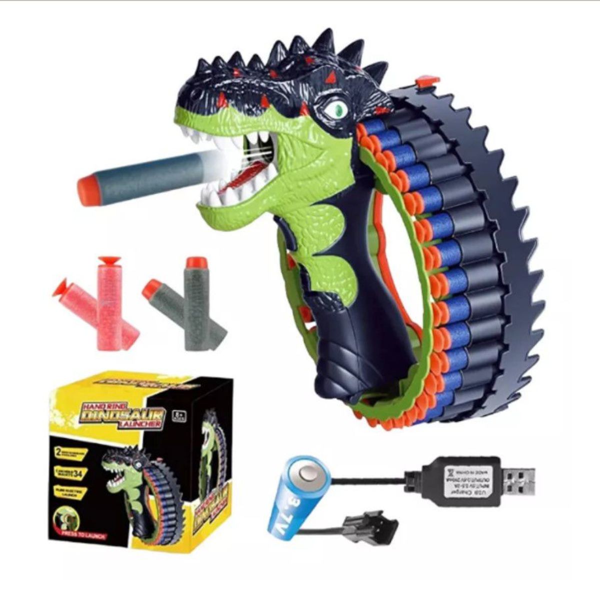 GENERICO - Brazalete De Dino Lanzador Suave recargable