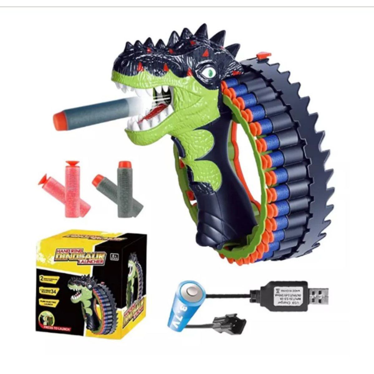 GENERICO - Brazalete De Dino Lanzador Suave recargable