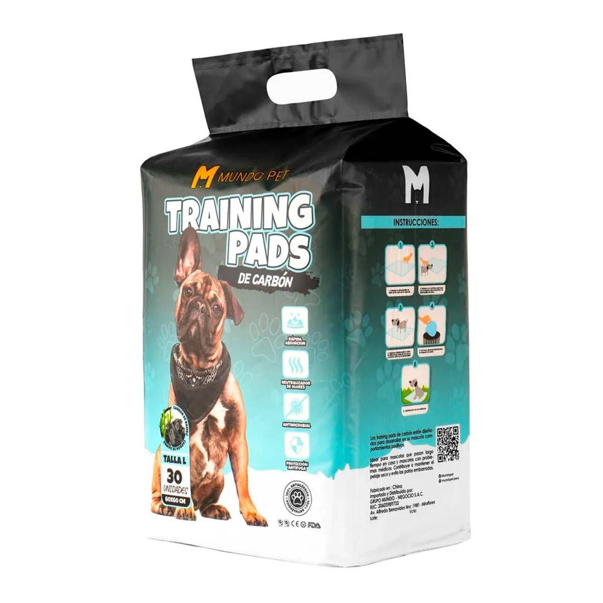 GENERICO - Pañales Piso Absorbentes Desechables Carbon L 30Unidades