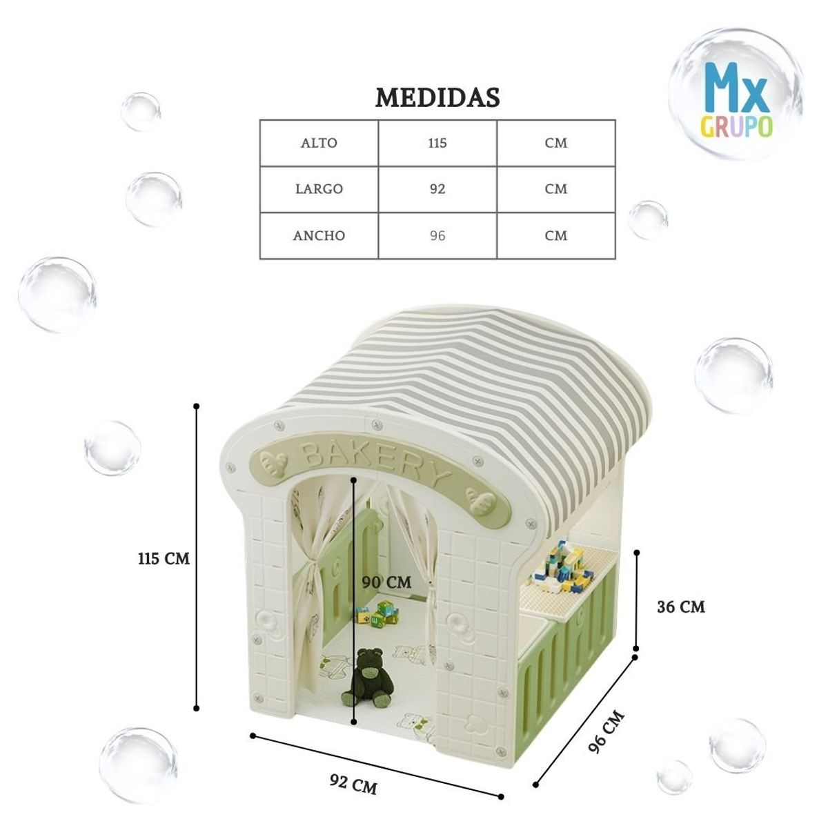 GENERICO - CASITA DE JUEGOS TIENDITA VERDE