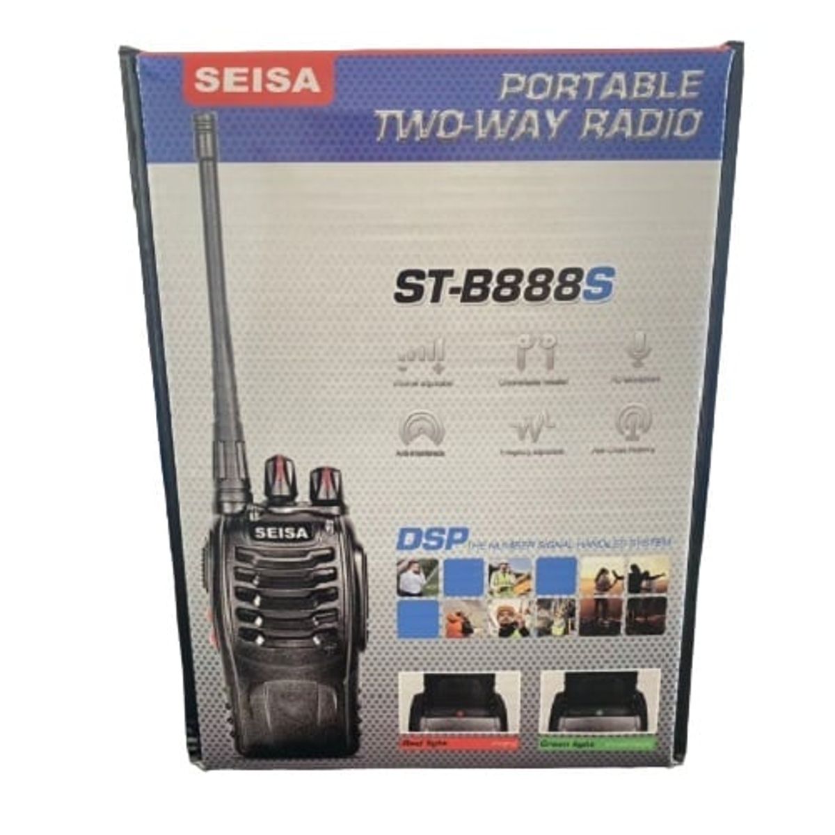 GENERICO - RADIO WALKIE TALKIE SEISA ST B888S - NEGRO